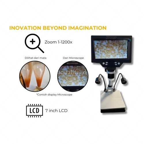 MIKROSKOP DIGITAL MICROSCOPE 12MP 7 INCH 1-1200X - Aqualife_1